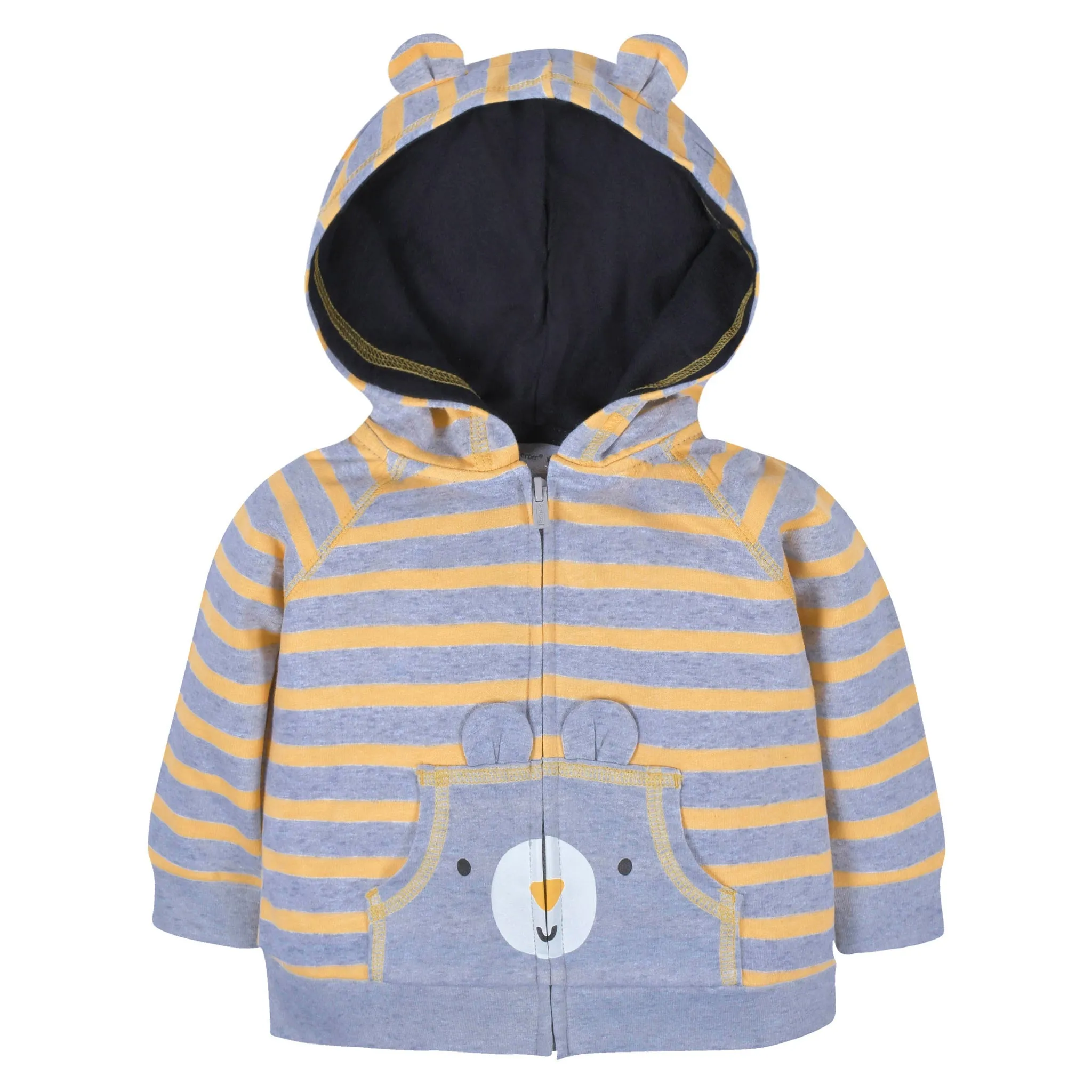 2-Piece Baby & Toddler Boys Bear Terry Zip Hoodie & Joggers Set