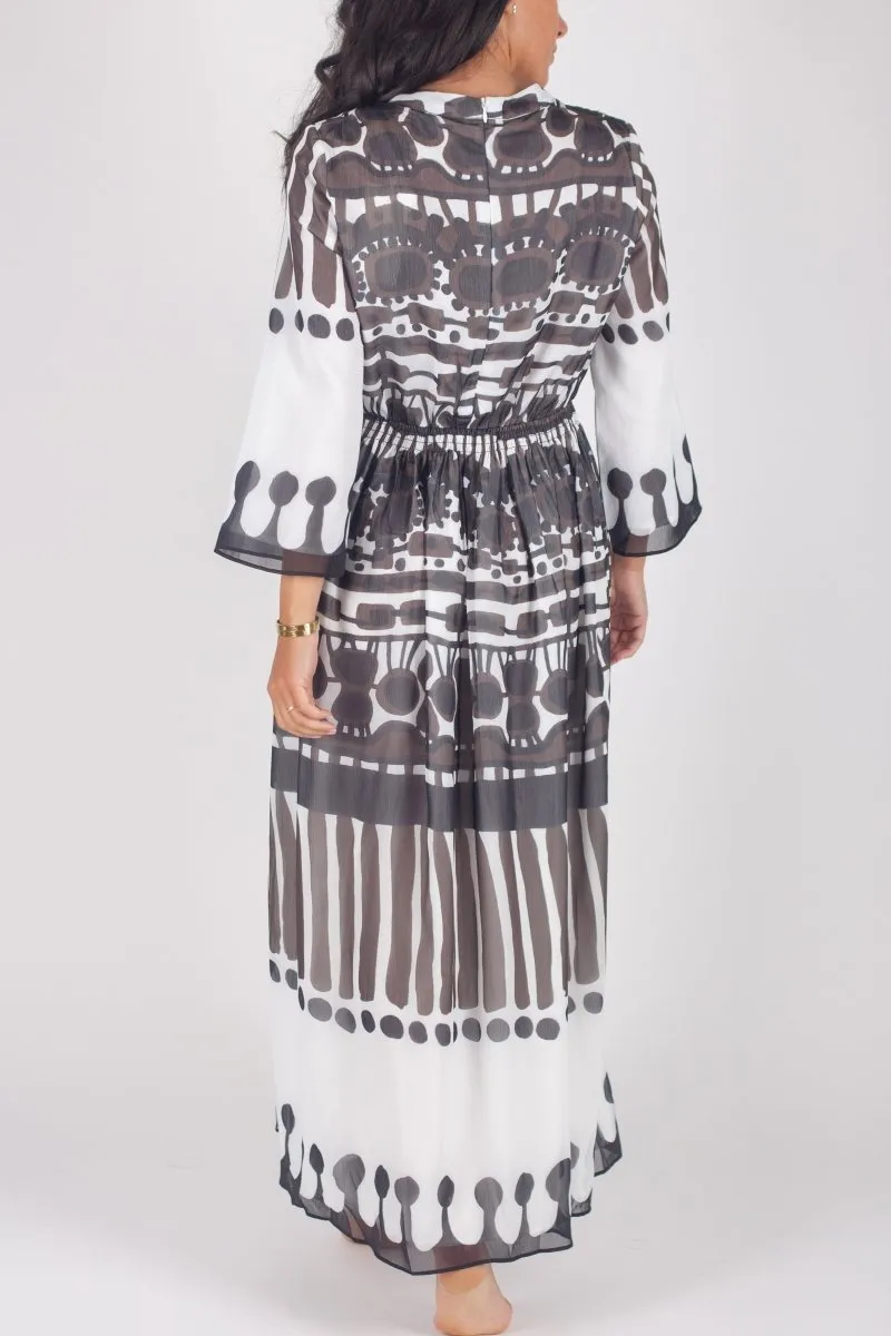 ADELE DRESS (BROWN)