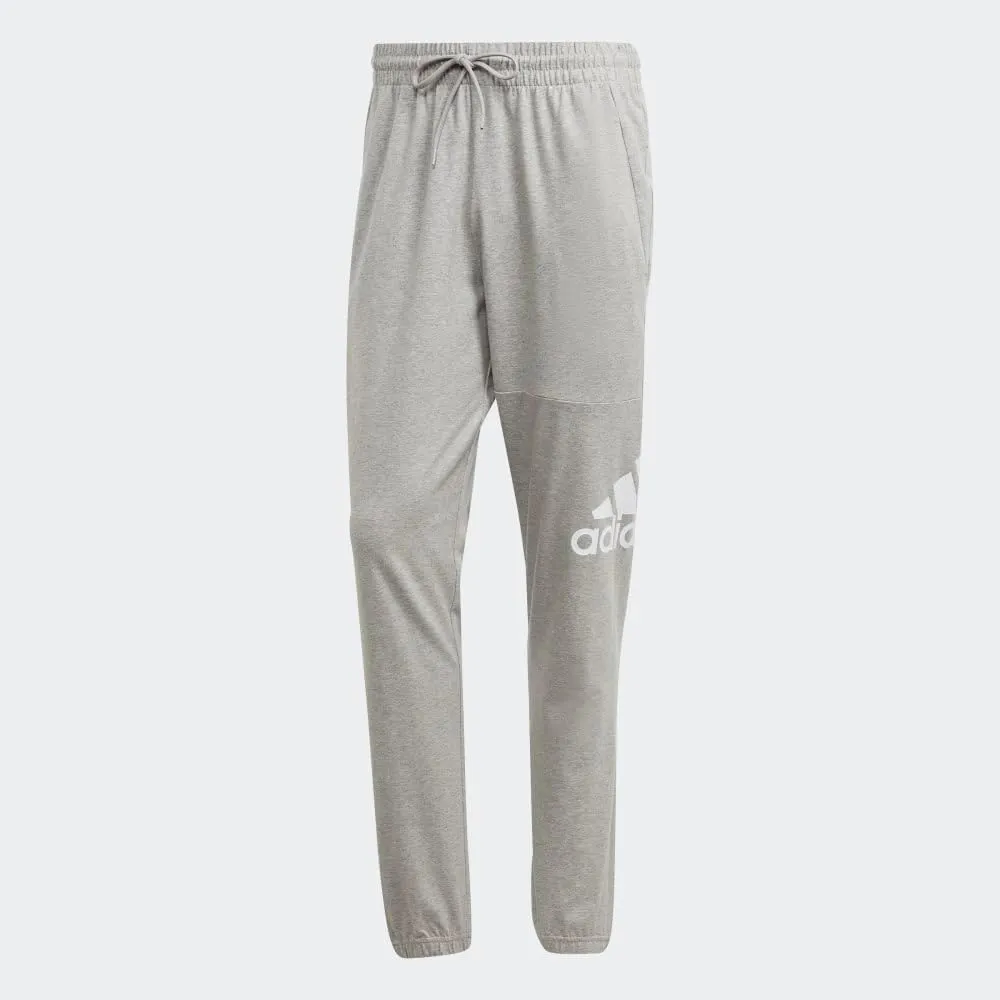 adidas Mens Essentials Logo Tapered Badge Sweatpants Training Casual - Black
