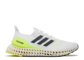 Adidas ULTRA 4DFWD 'WHITE SOLAR YELLOW' sneakers, white