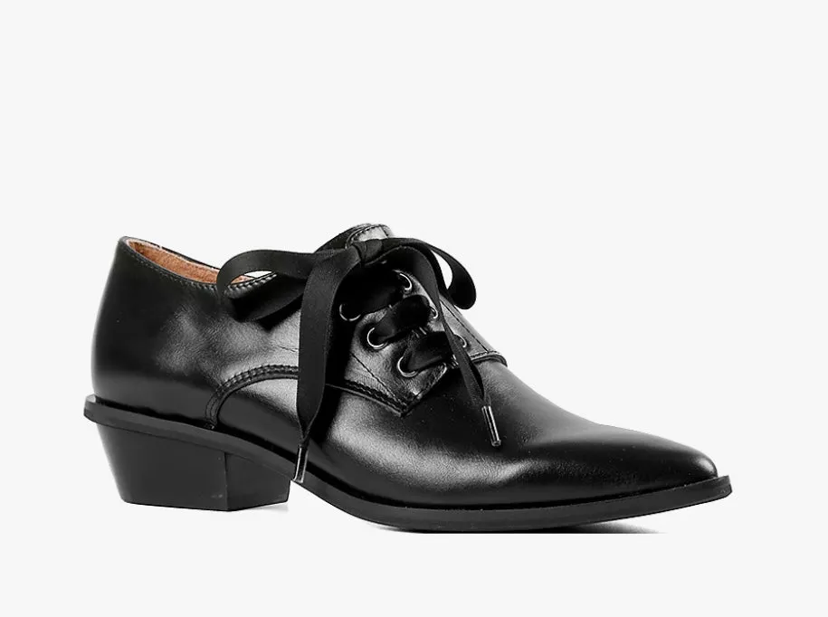 All Black Side Bow Oxford G124