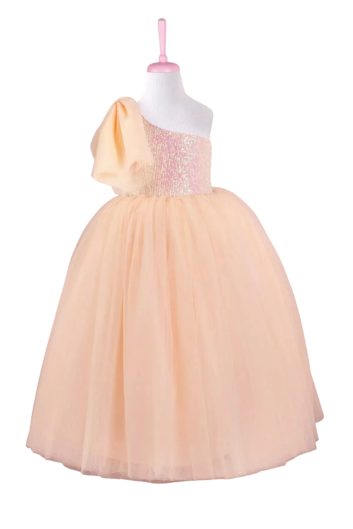 Amy Salmon Party Dress