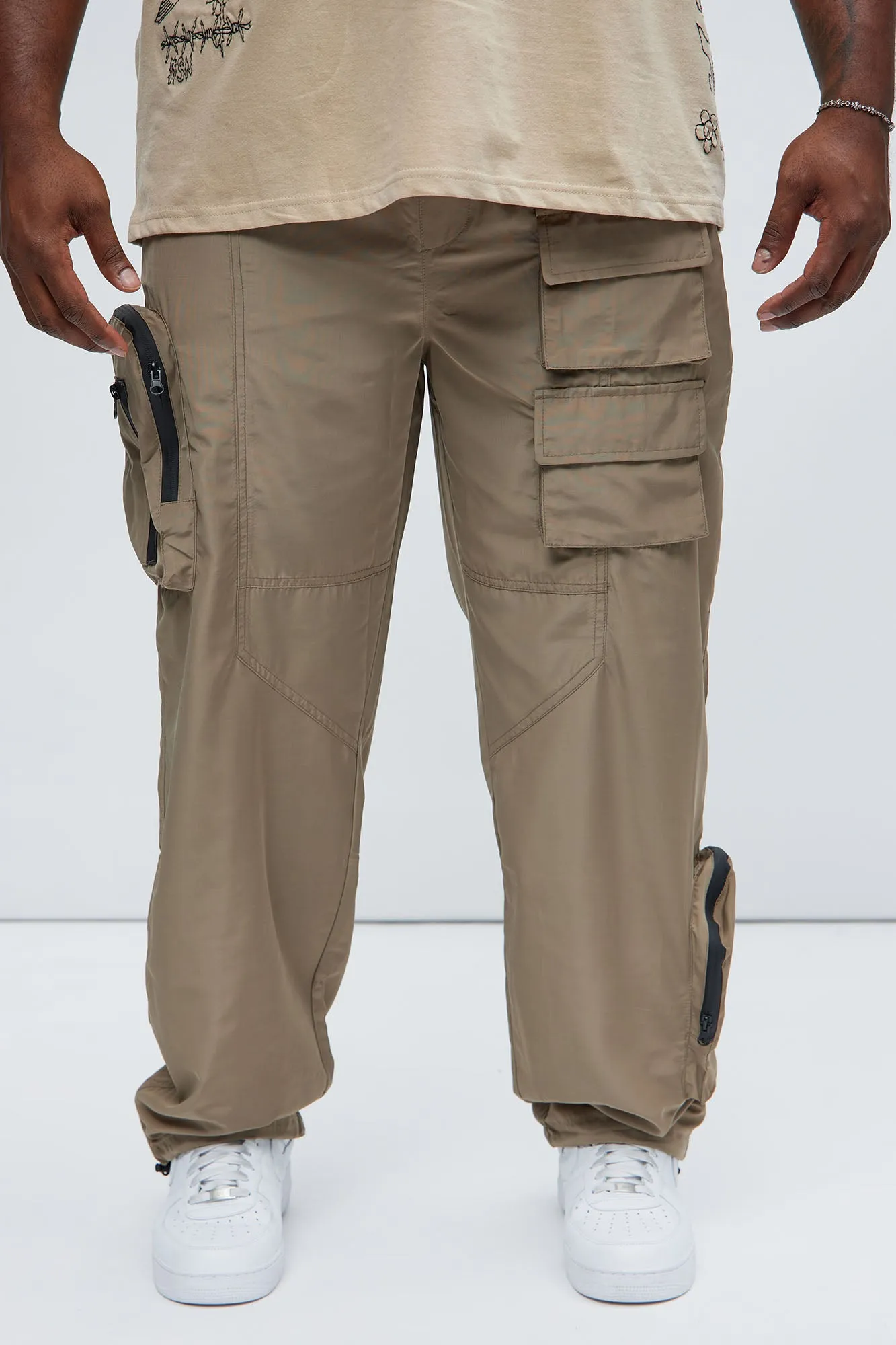 Ask About Me Cargo Pants - Khaki