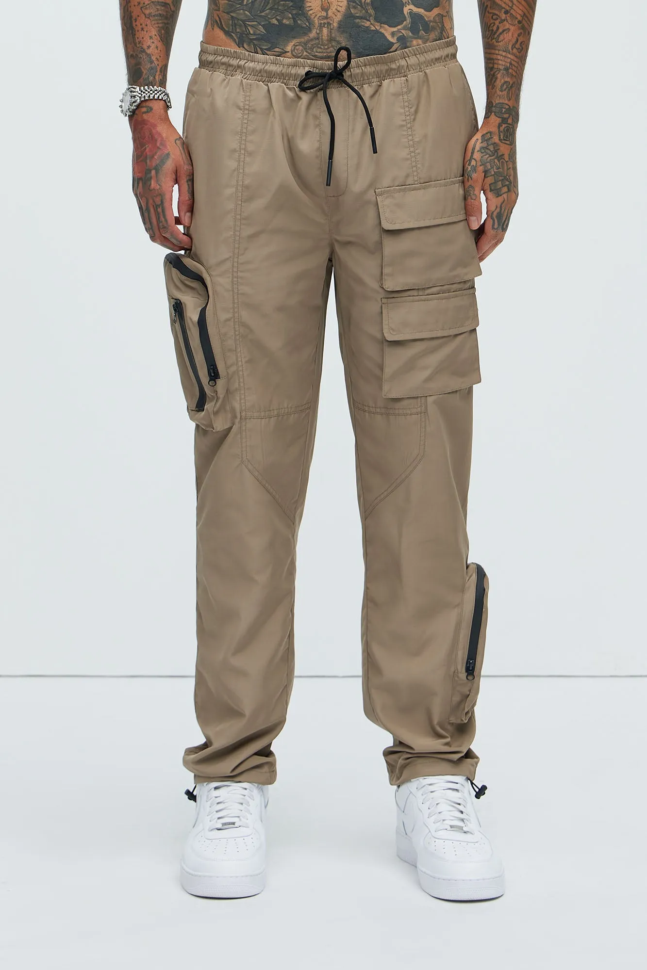 Ask About Me Cargo Pants - Khaki