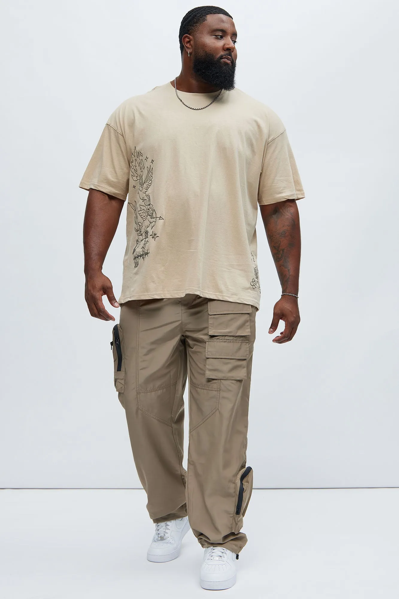 Ask About Me Cargo Pants - Khaki