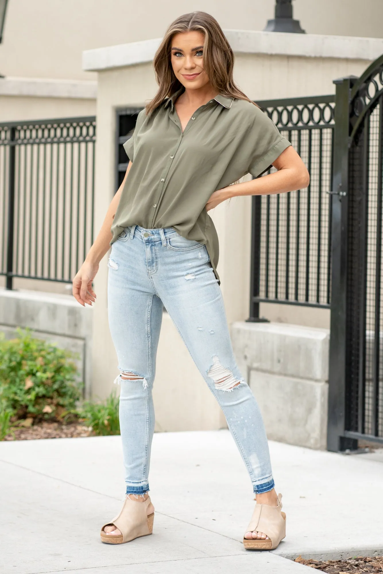 Beach House Mid Rise Ankle Skinny