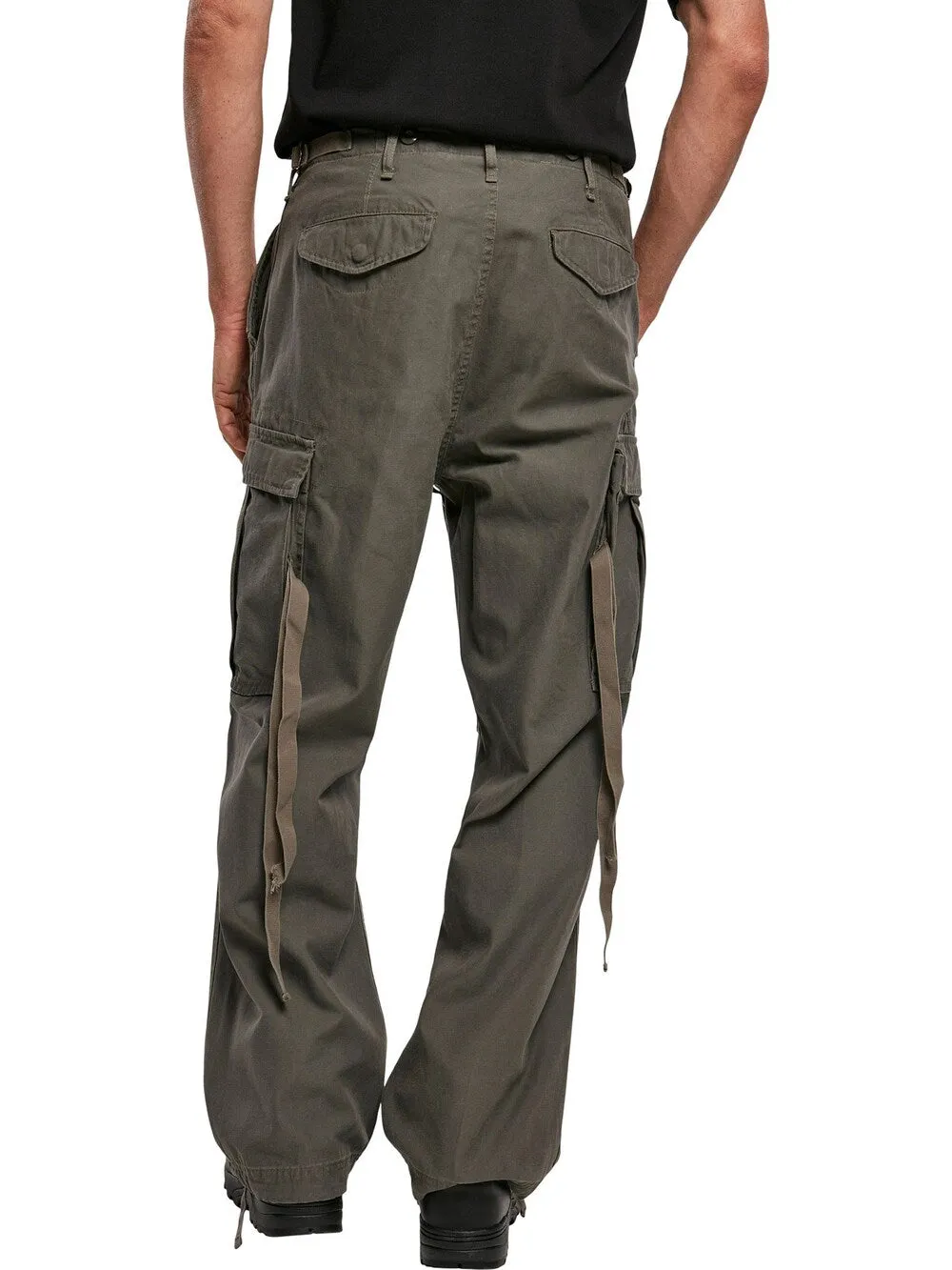 Brandit loose fit cargo pants, khaki