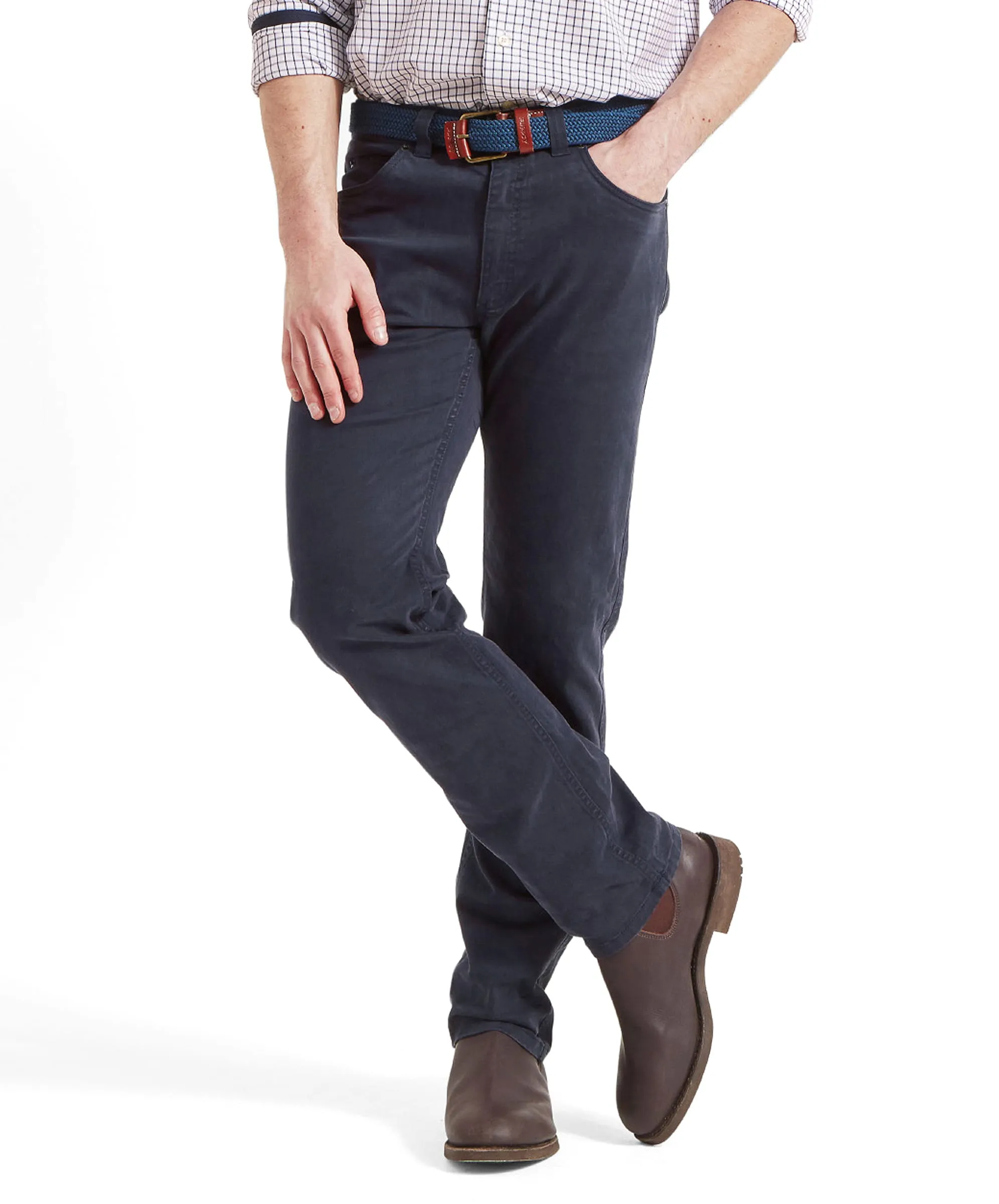 Stylish Navy Canterbury Jeans for Men - Durable, Comfortable Fit with Classic Design