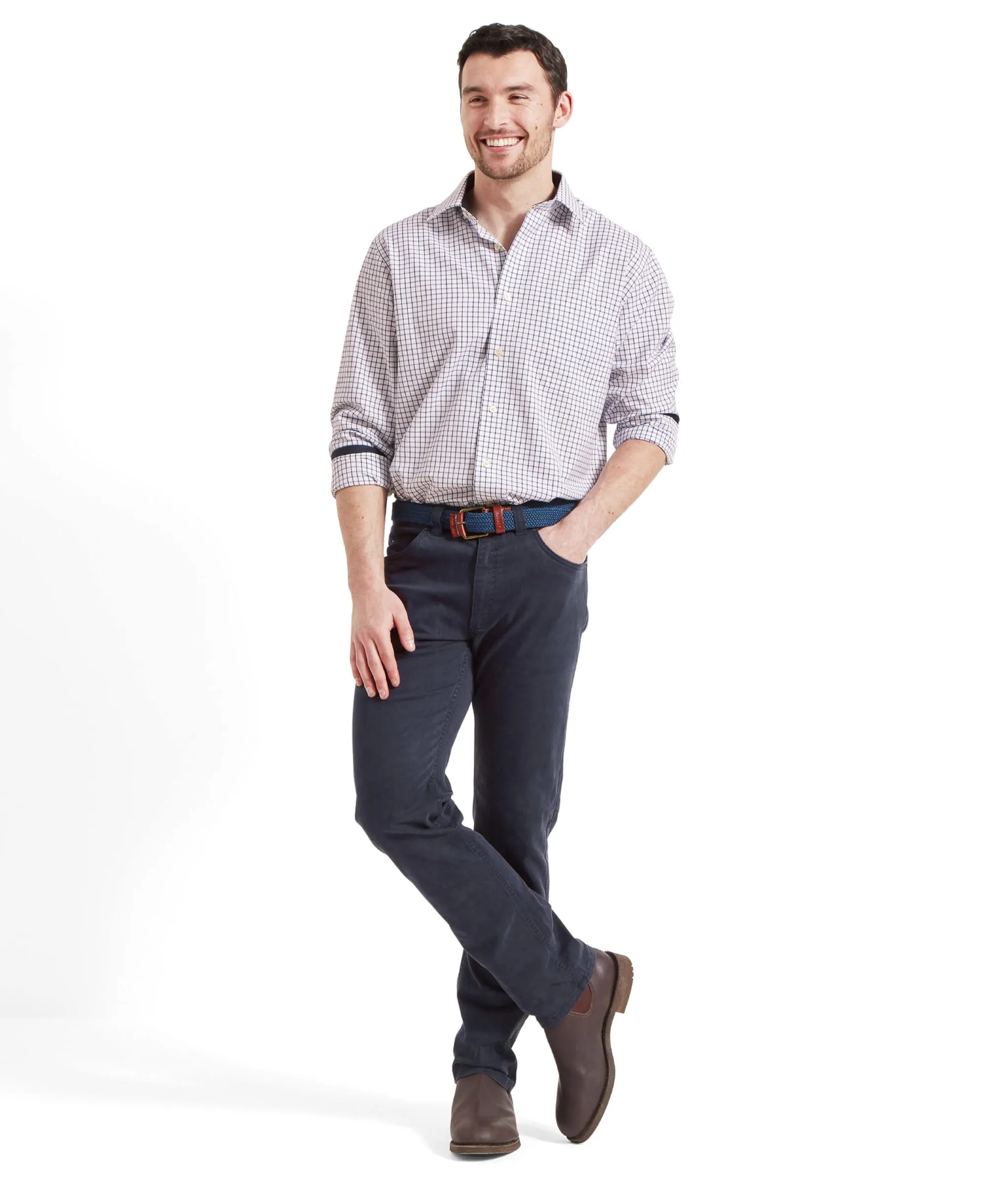 Stylish Navy Canterbury Jeans for Men - Durable, Comfortable Fit with Classic Design