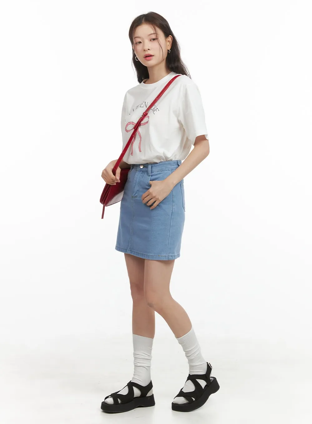 Classic Denim Mini Skirt OY421