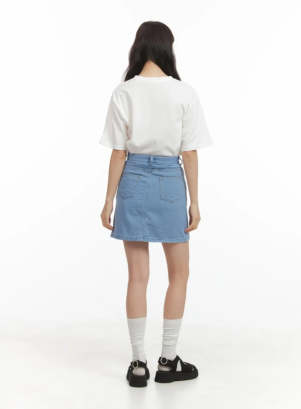 Classic Denim Mini Skirt OY421
