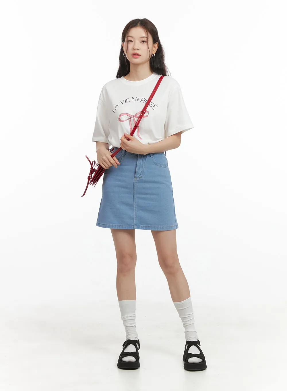 Classic Denim Mini Skirt OY421
