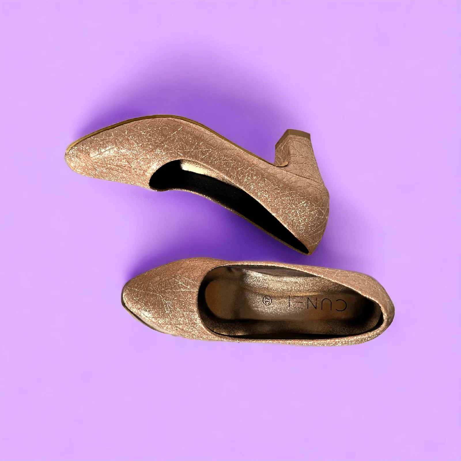 Coral Shimmer Ballerina Shoes