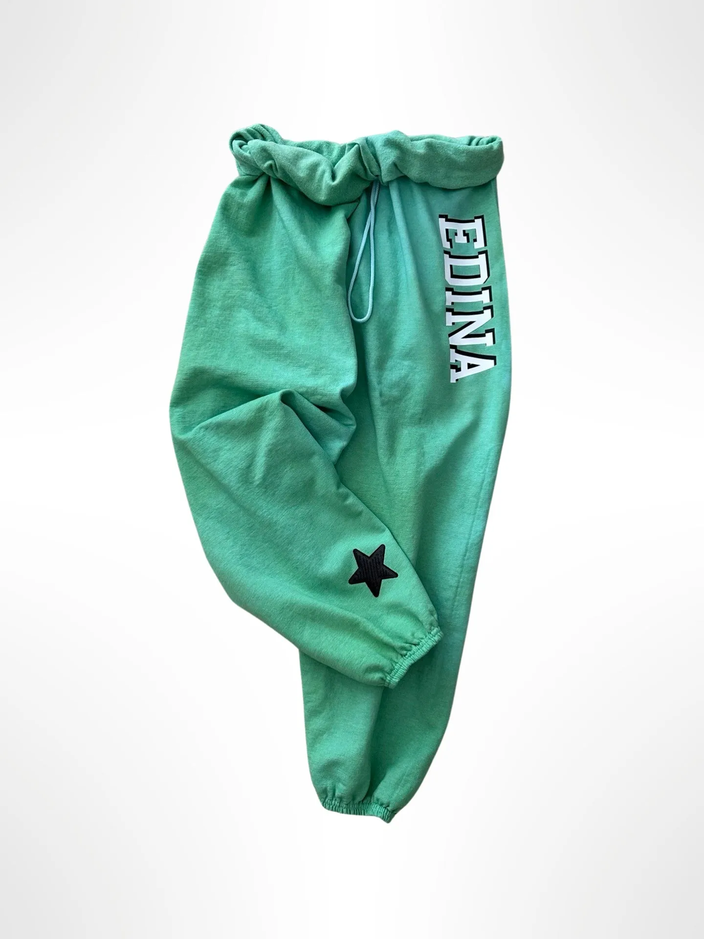 Cozy, oversized Dyed Green Adult Sweatpants
