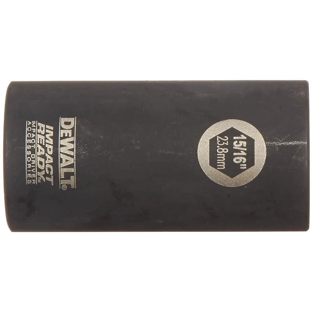DeWalt DW2293 15/16" Impact Ready Open Stock Deep Socket, 3/8" Drive