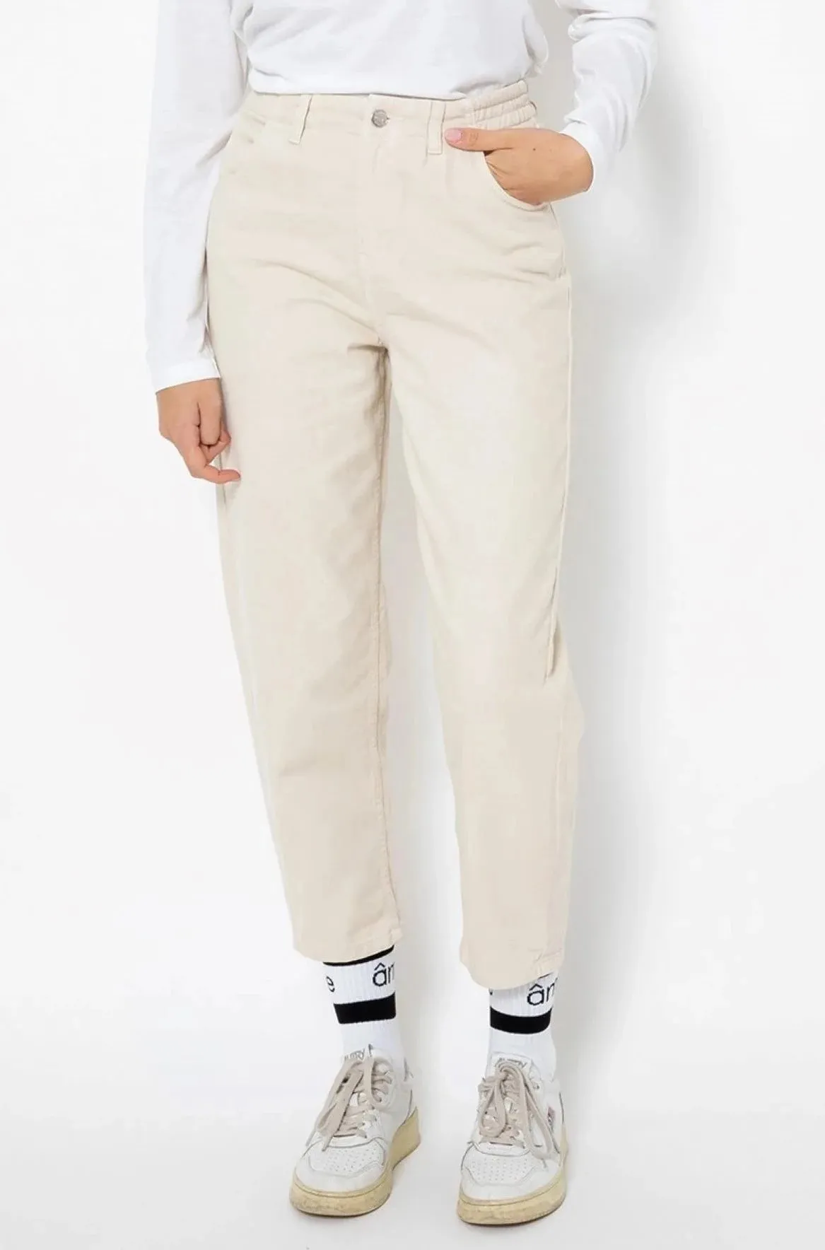 DIEGO SOCKS WITH CONTRASTING LINES | WHITE