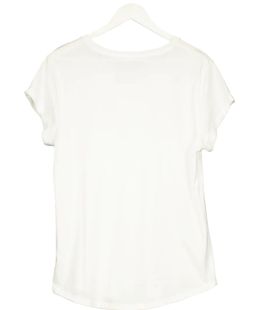 Eleven Loves White Au Contraire Paris 100% Cotton T-shirt UK L