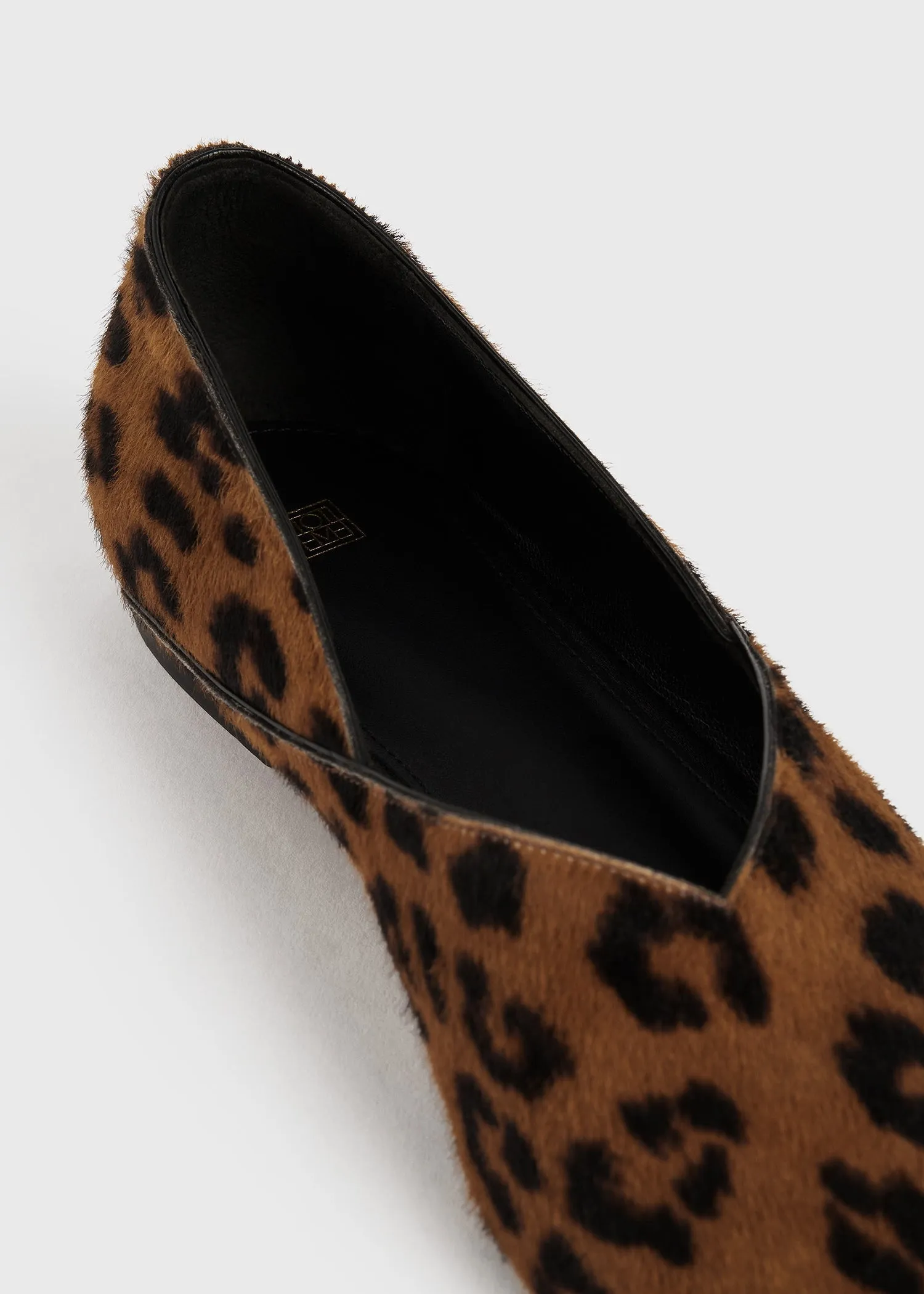 Everyday pony hair flats leopard