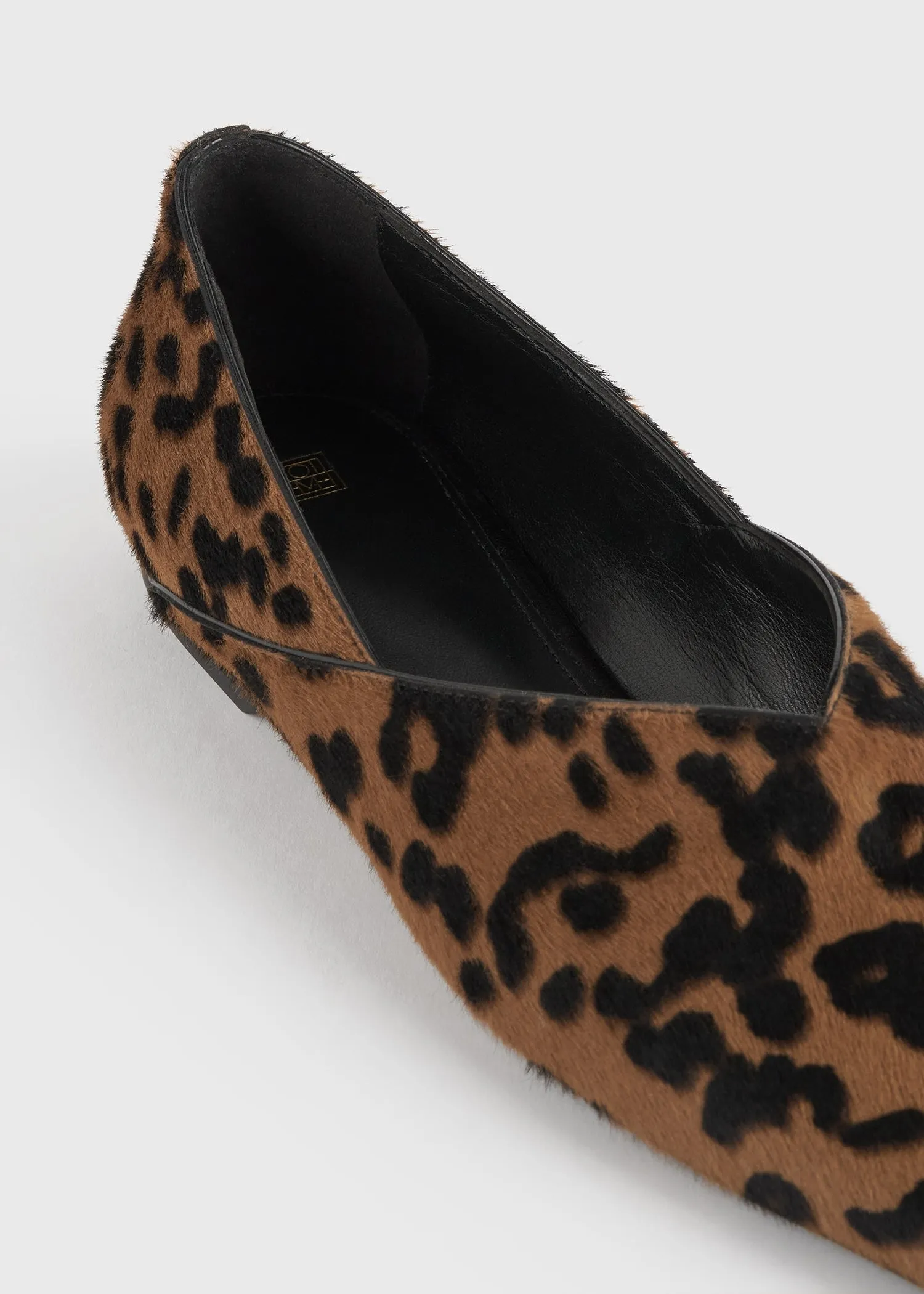 Everyday pony hair flats leopard