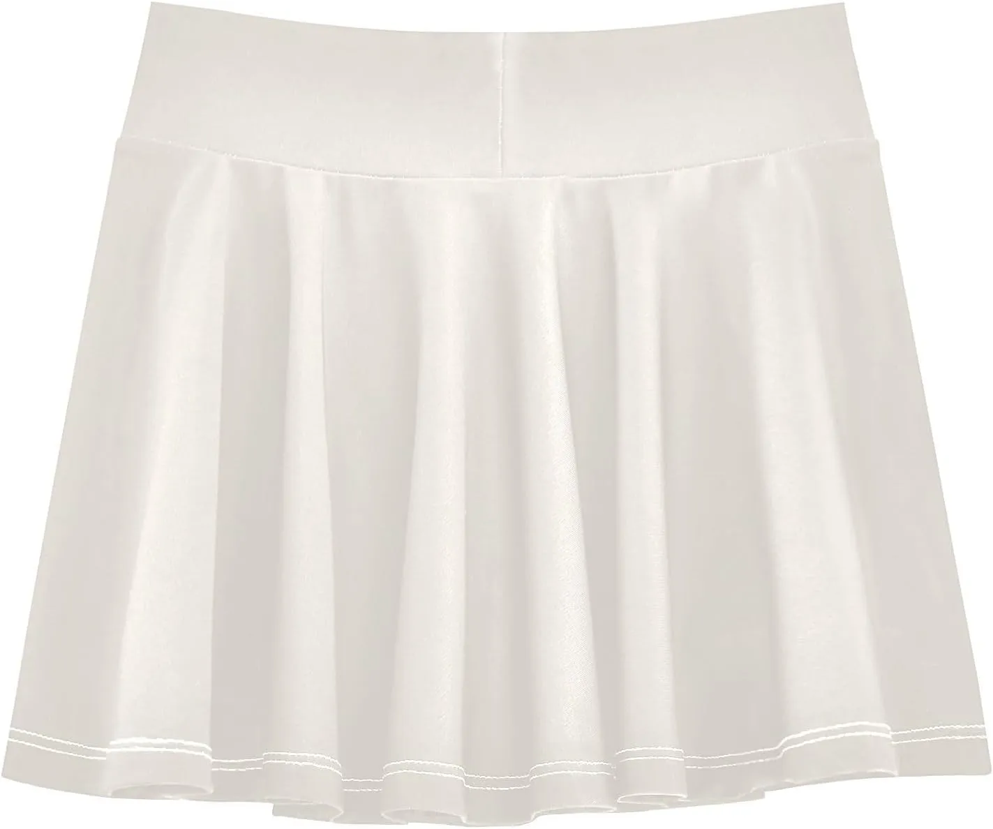 Floral White High-Waisted 2-in-1 Athletic Skorts for Toddlers Gym Fitness Workout 3-4T