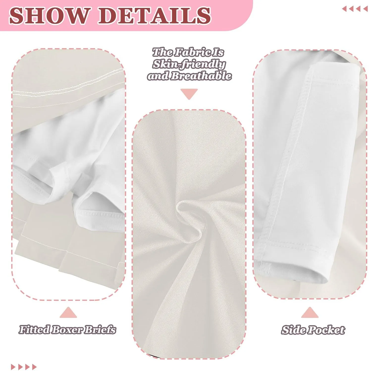 Floral White High-Waisted 2-in-1 Athletic Skorts for Toddlers Gym Fitness Workout 3-4T