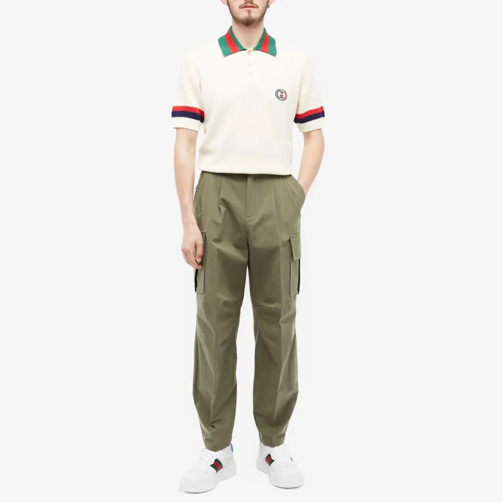 Sure! Heres an optimized title for your e-commerce product:

Luxury Gucci Khaki Cargo Pants for Men - Stylish Designer Streetwear