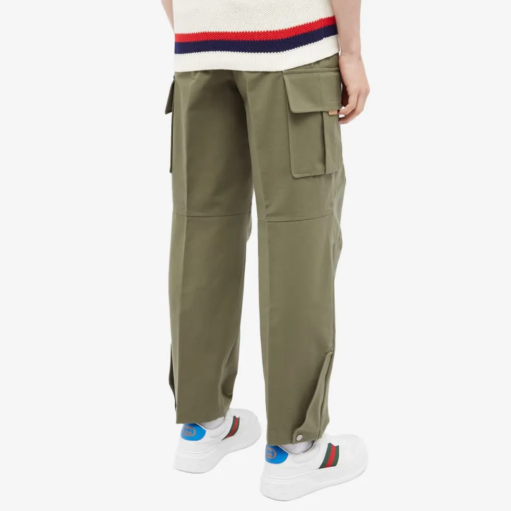 Sure! Heres an optimized title for your e-commerce product:

Luxury Gucci Khaki Cargo Pants for Men - Stylish Designer Streetwear