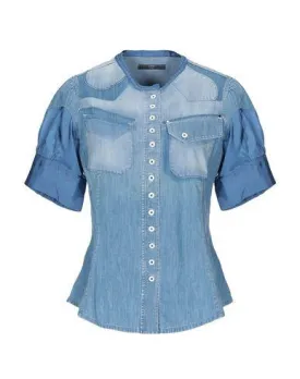 High By Claire Campbell Women Denim shirt Blue 6 UK