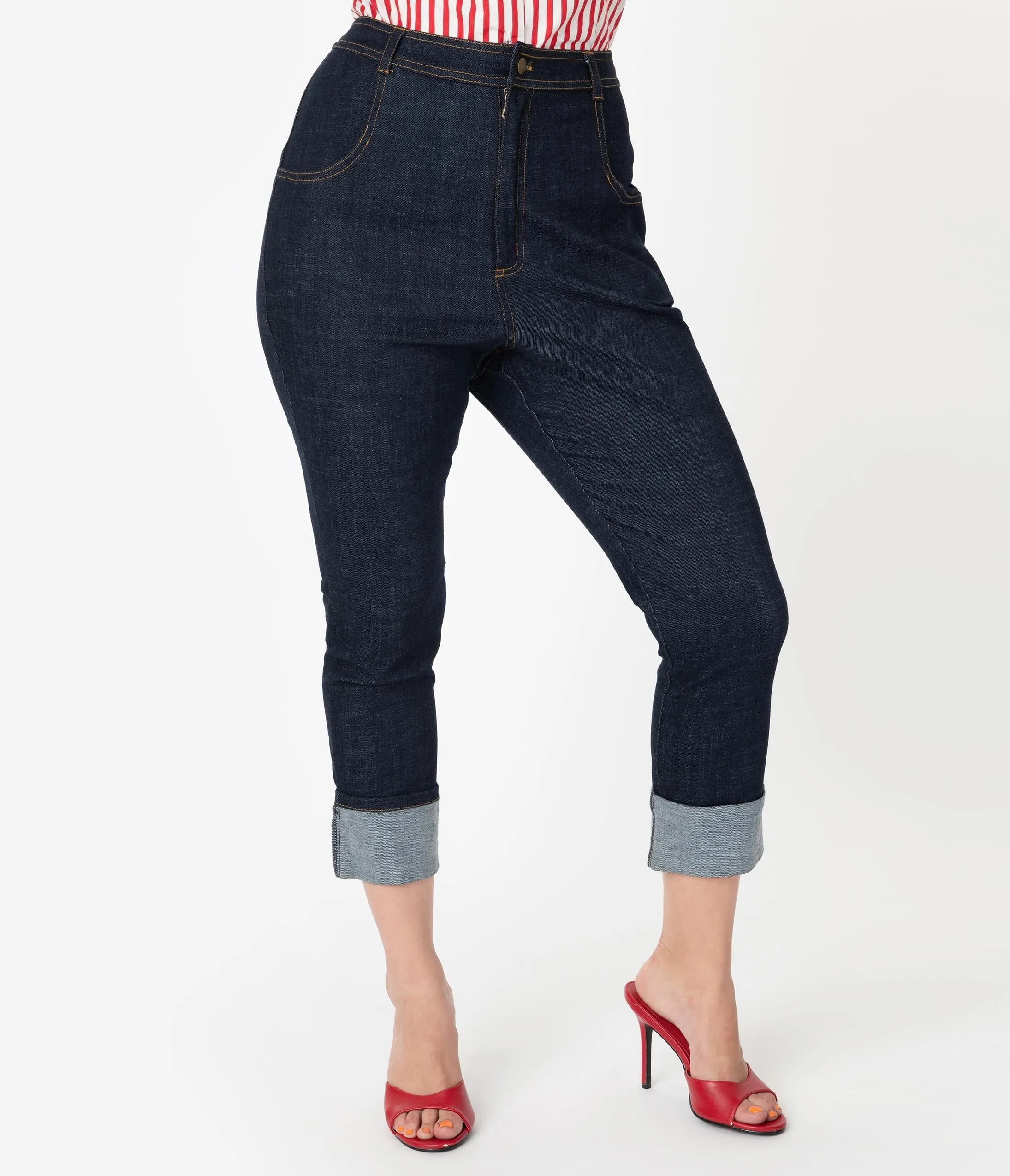 I Love Lucy x Unique Vintage True Blue Little Ricky Jeans