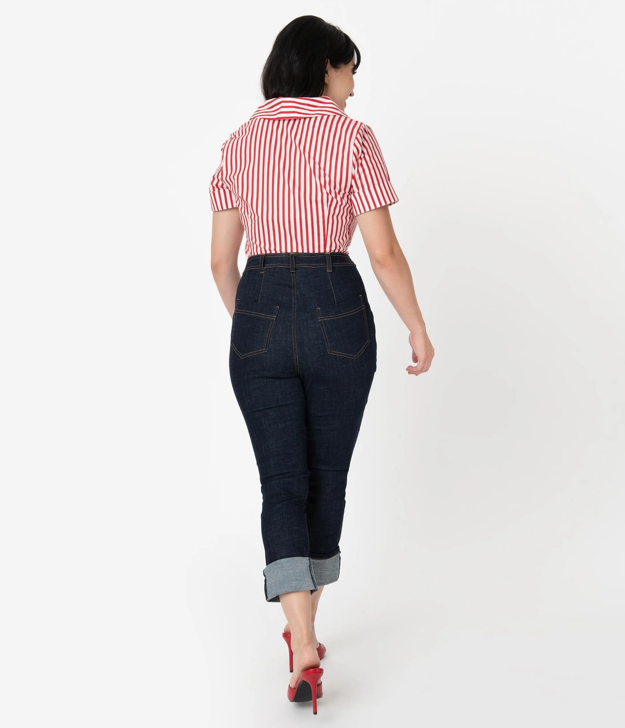 I Love Lucy x Unique Vintage True Blue Little Ricky Jeans