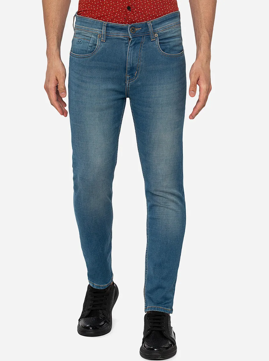 Ink Blue Solid Rider Fit Jeans | JadeBlue