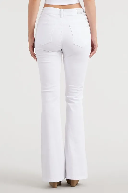 Judy Blue White Flare Bottom Jeans