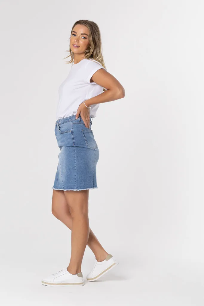 KIAMA SKIRT- Denim Blue