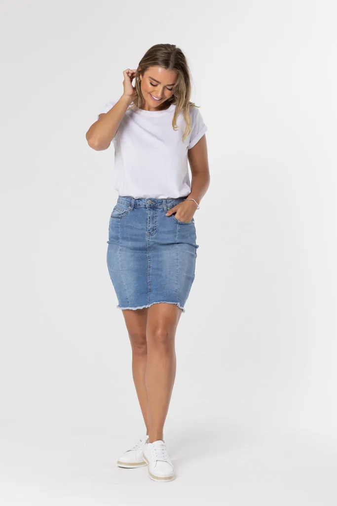 KIAMA SKIRT- Denim Blue