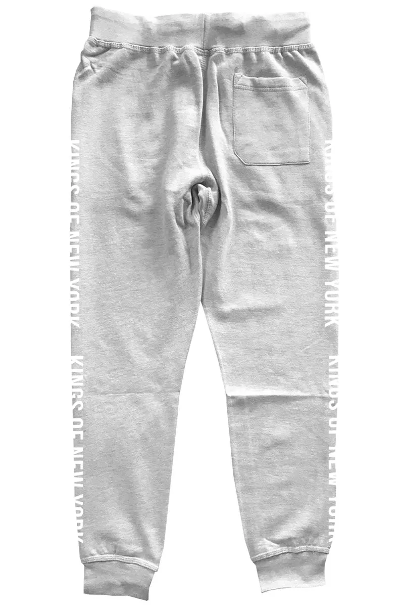 Kings Of New York Logo Striped Mens Sweatpants