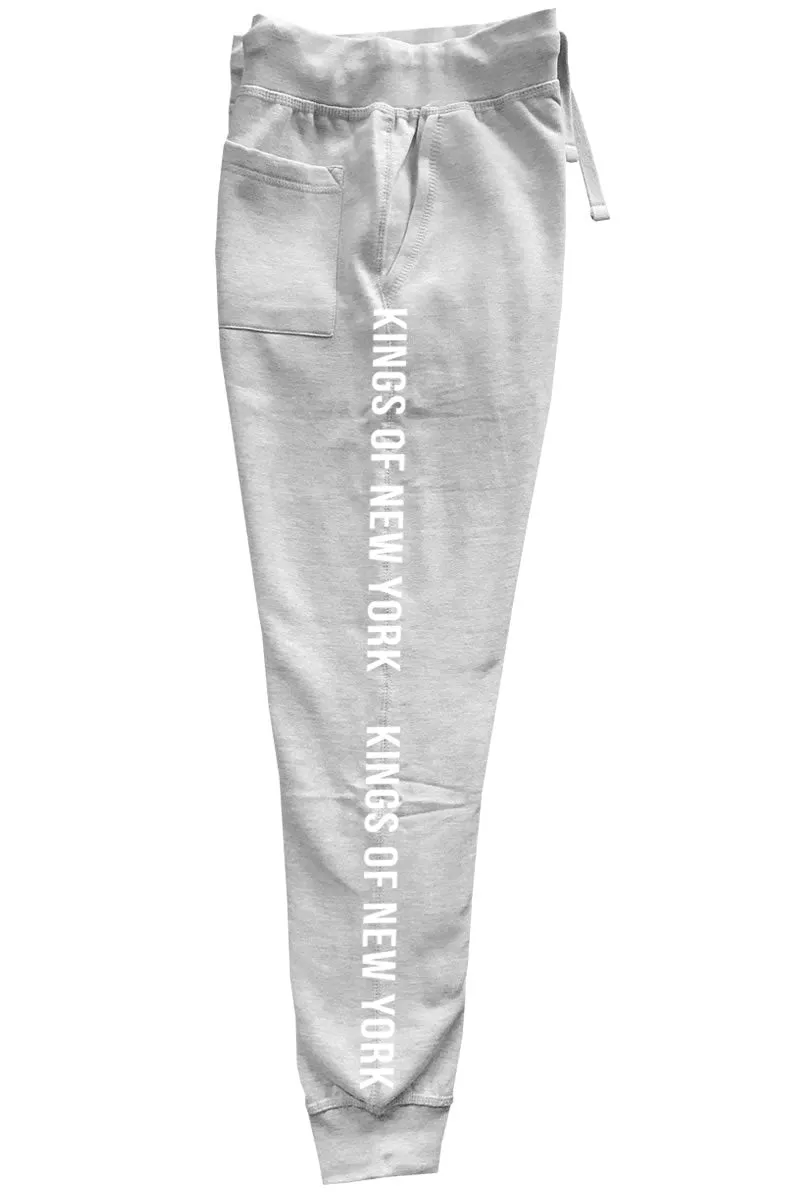 Kings Of New York Logo Striped Mens Sweatpants