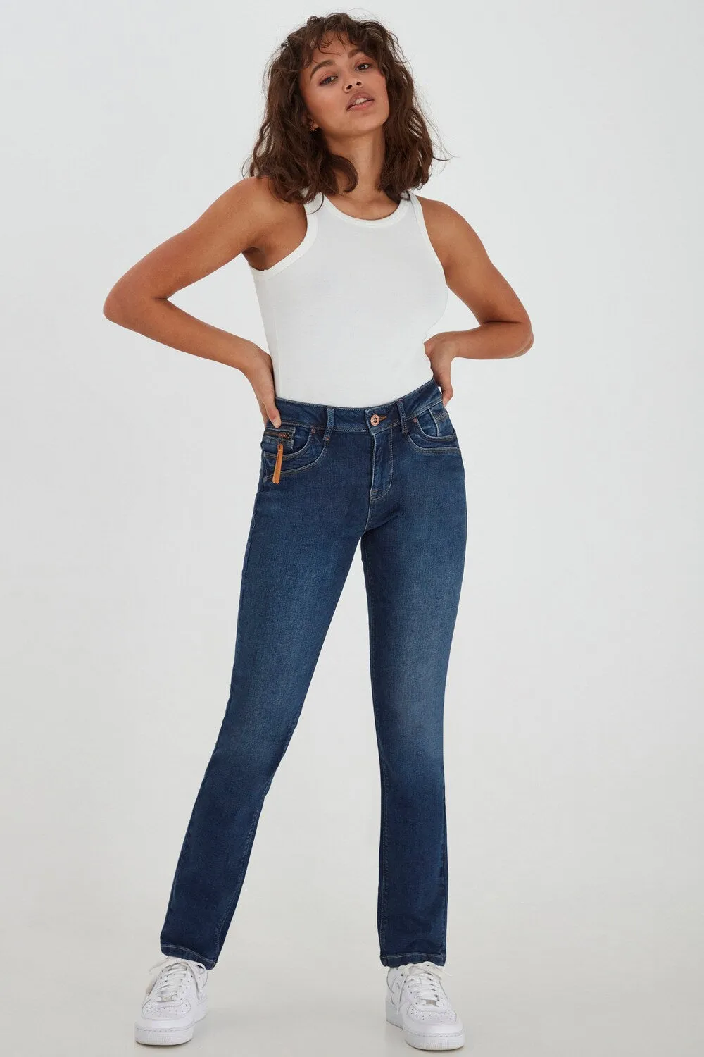 Loaded jeans PULZ Jeans PZEMMA, blue