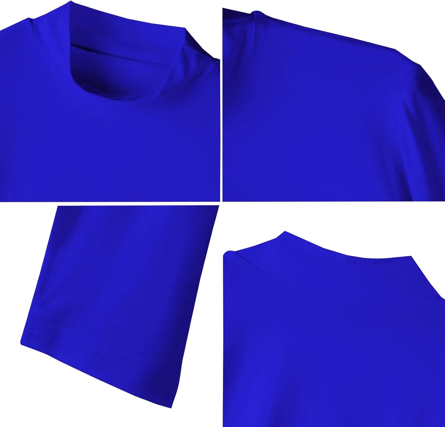 LONGBIDA Women's Long Sleeve Mock Neck Pure Soft Thin Sexy Stretch Crop TOP T Shirt