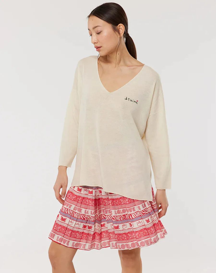 ME369 | DIANA PLEATED SKIRT | Rouge