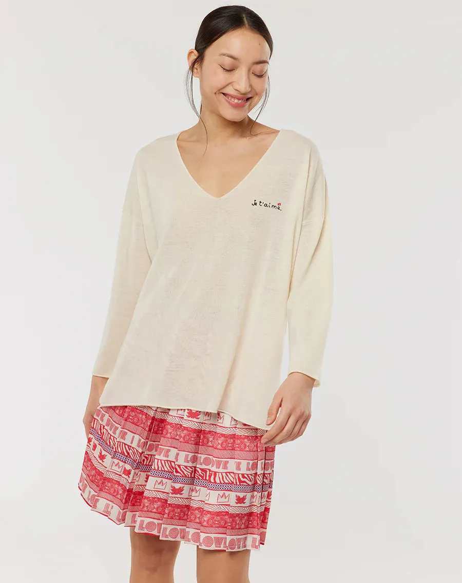 ME369 | DIANA PLEATED SKIRT | Rouge