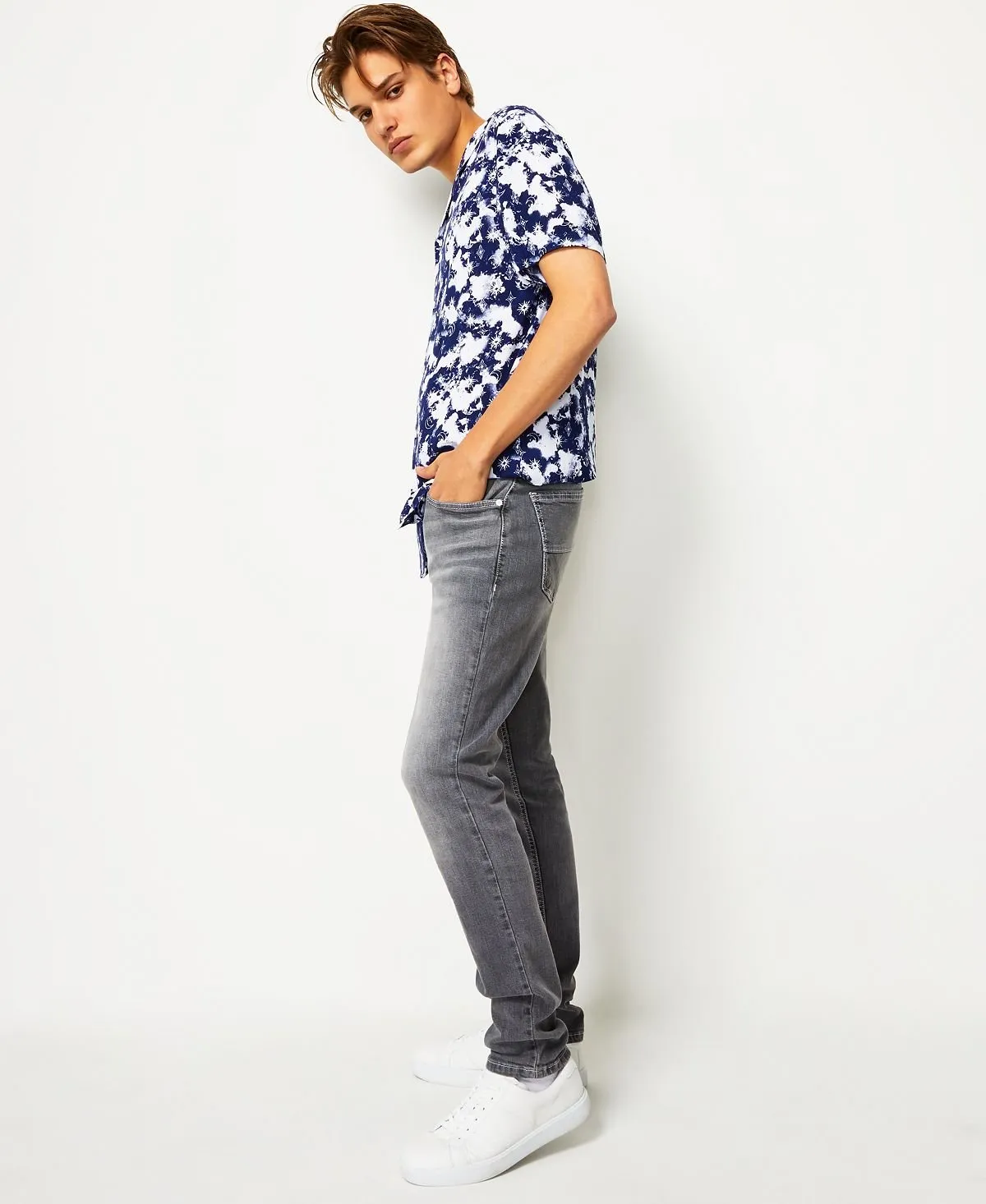 Men's Gray Skinny Jeans Made for Macy's INC International Concepts Multi