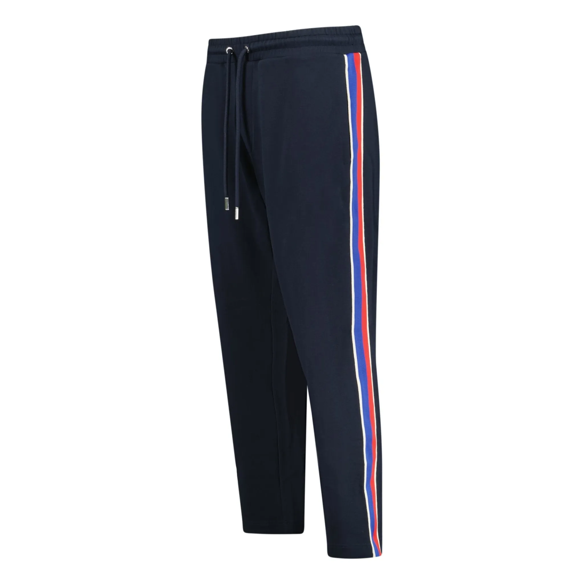 MONCLER 'LUNGO' SWEATPANTS STRIPE NAVY