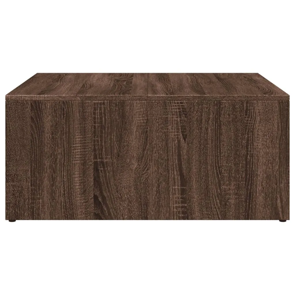 Nesting Coffee Tables 2 pcs Brown Oak Engineered Wood and Metal