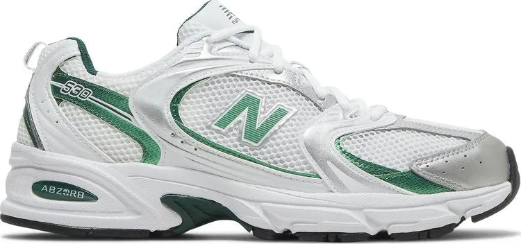 New Balance 530 'White Nightwatch Green' sneakers, white