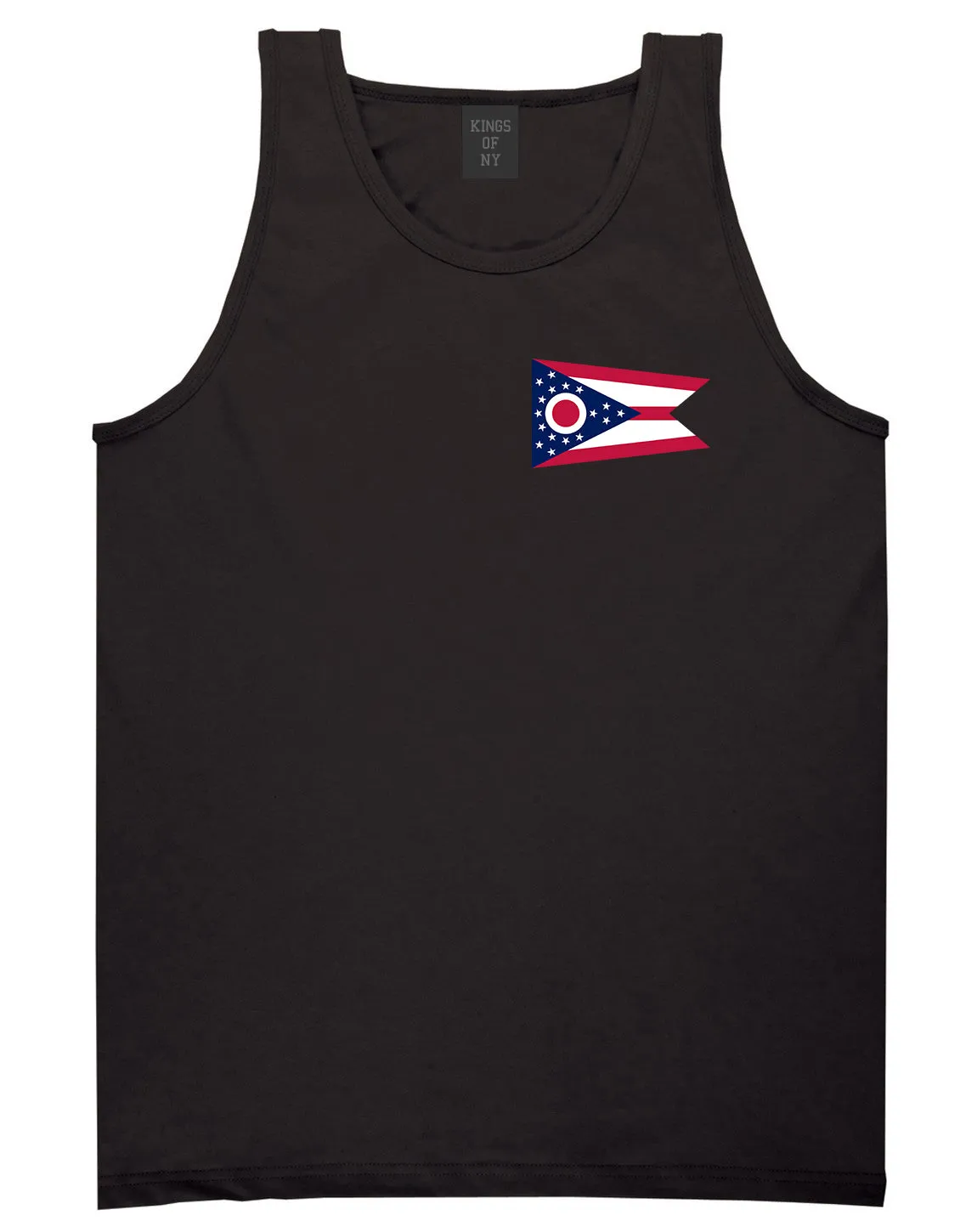 Ohio State Flag OH Chest Mens Tank Top T-Shirt