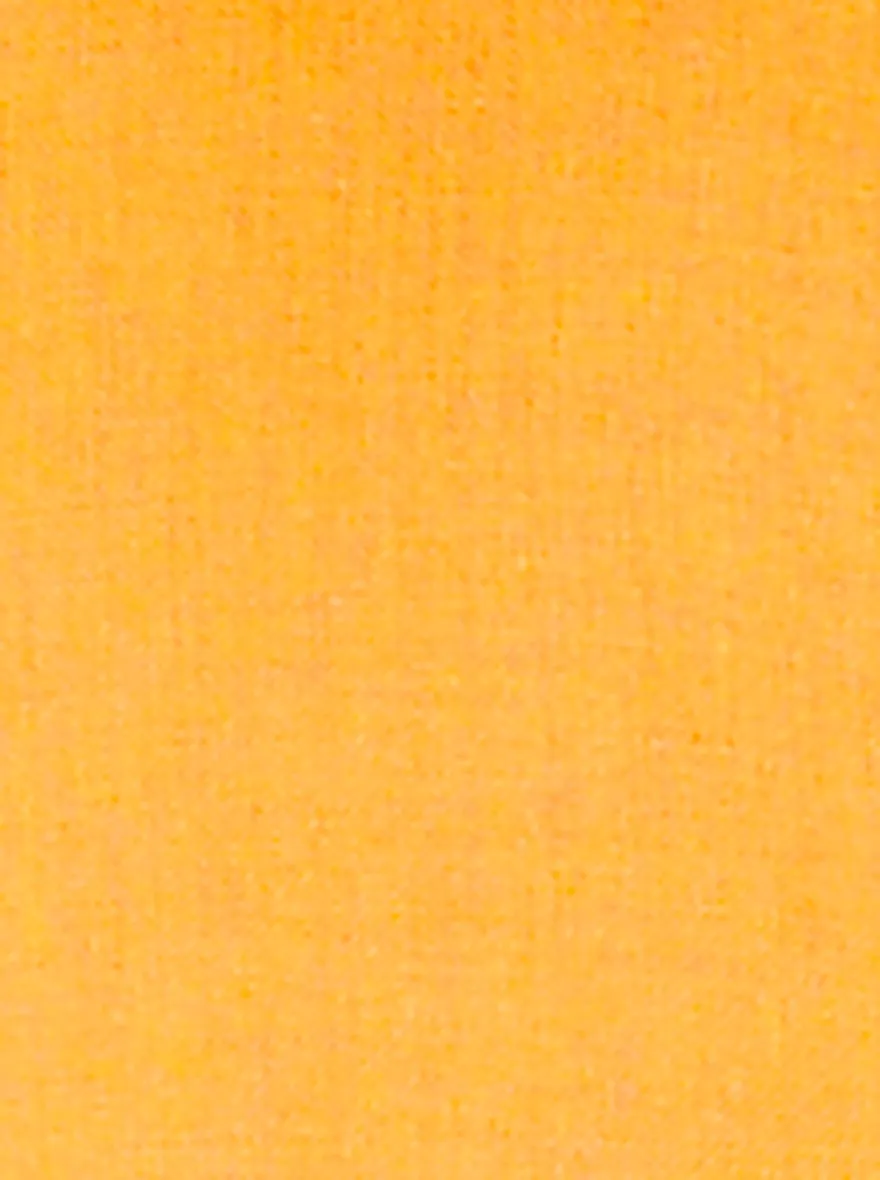 Saffron Orange Self-Textured Regular Fit Modi Kurta - Jadeblue