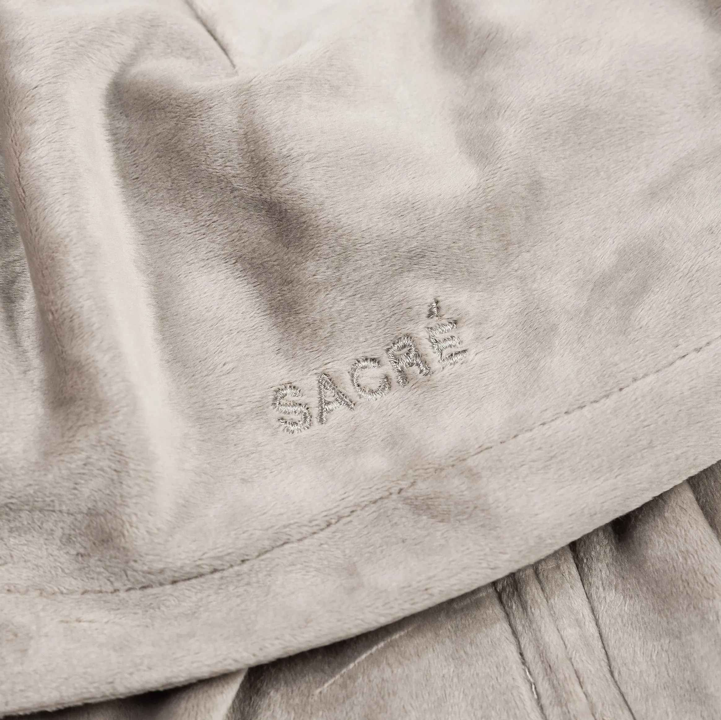 Solei Velour Womens Hoodie (Gray)
