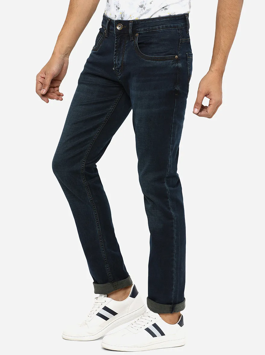Tented Blue Washed Slim Fit Jeans | JadeBlue