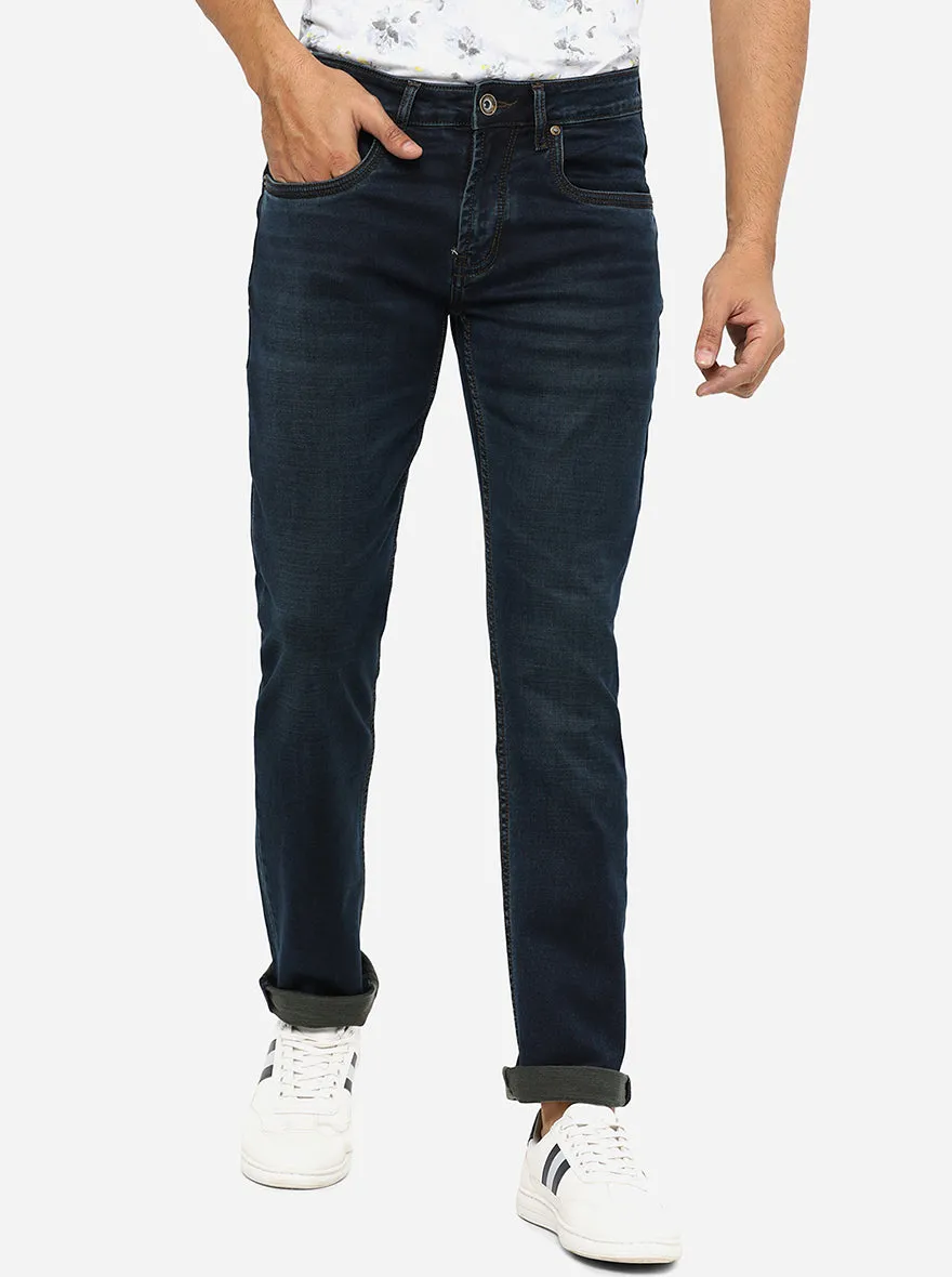 Tented Blue Washed Slim Fit Jeans | JadeBlue