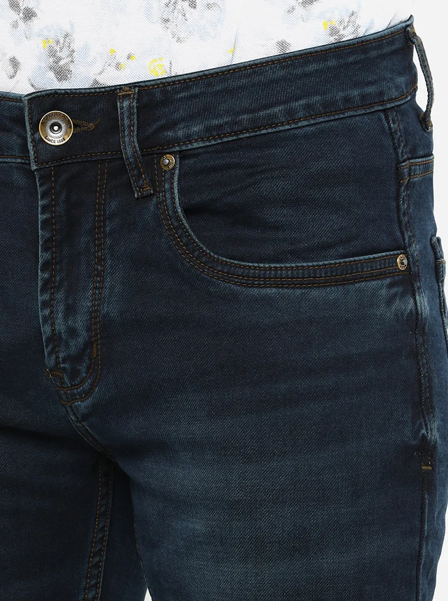 Tented Blue Washed Slim Fit Jeans | JadeBlue